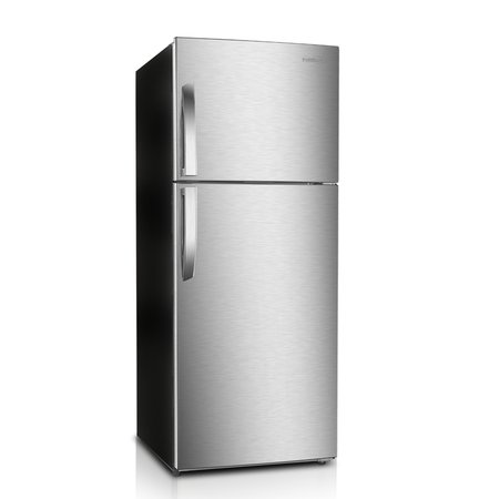 PREMIUM LEVELLA 13 cu ft Frost Free Top Freezer Refrigerator in Stainless Steel PRN12260HS